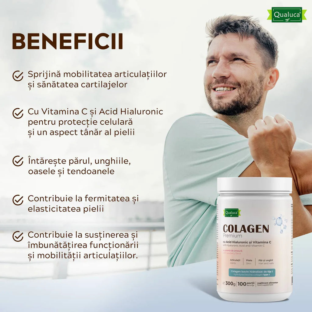 Colagen Articulatii cu Acid Hialuronic & Vitamina C, 900g, 2+1 GRATIS