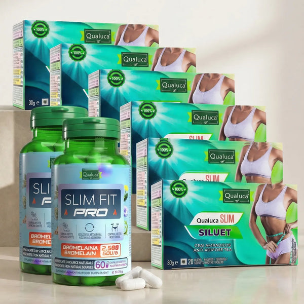Complex de slabit, Pastile Slim Fit PRO + Ceai Slim Siluet, 60 zile