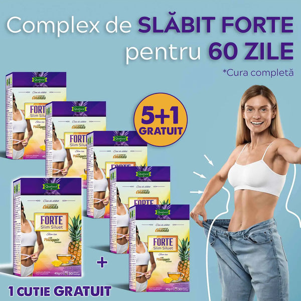 Ceai de slabit FORTE Qualuca, 5+1 GRATIS, Complex 60 zile