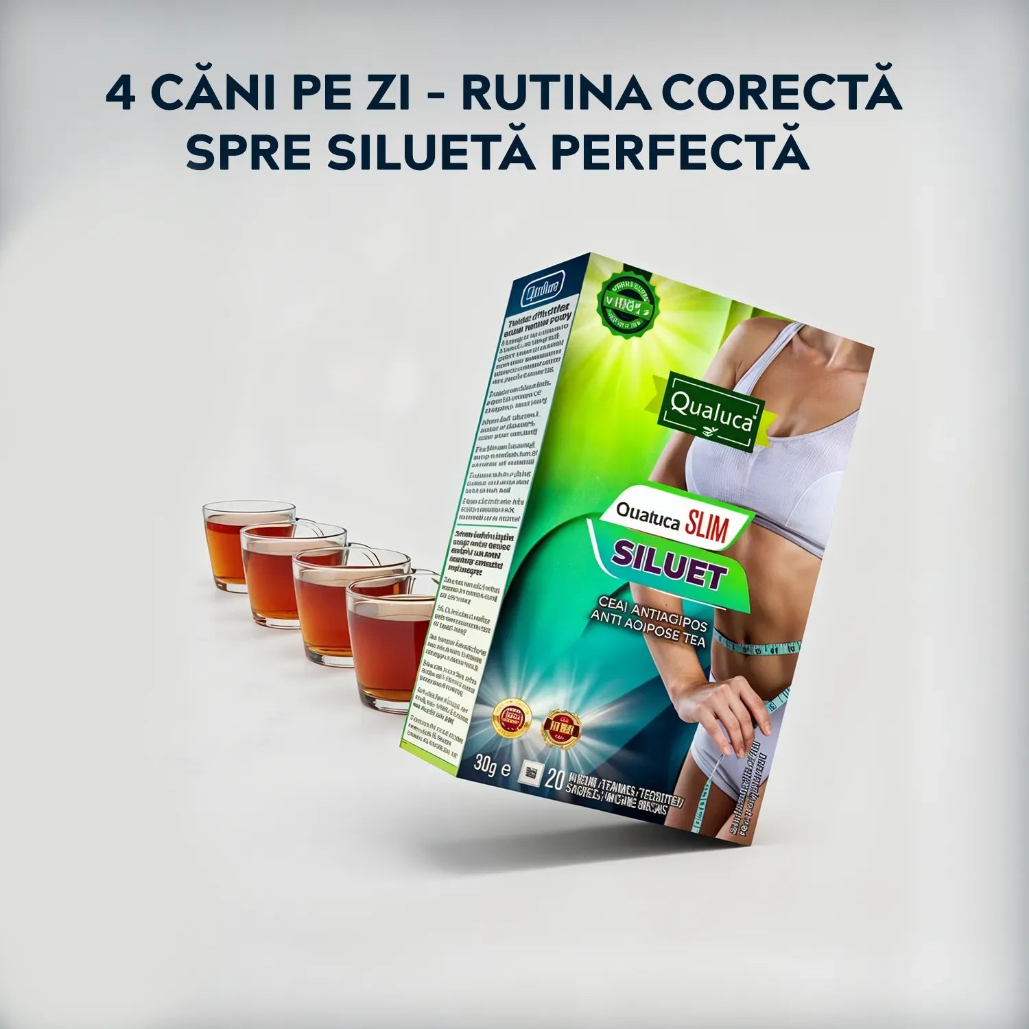 Ceai de slabit Qualuca, Complex 45 zile