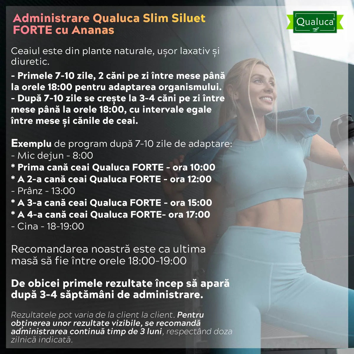 Ceai de slabit FORTE Qualuca, 5+1 GRATIS, Complex 60 zile