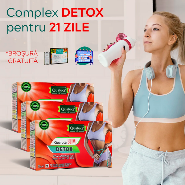 Ceai detox Qualuca, Complex 21 zile