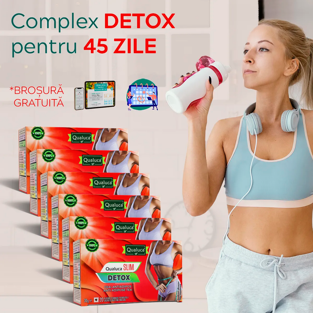 Ceai detox Qualuca, Complex 45 zile