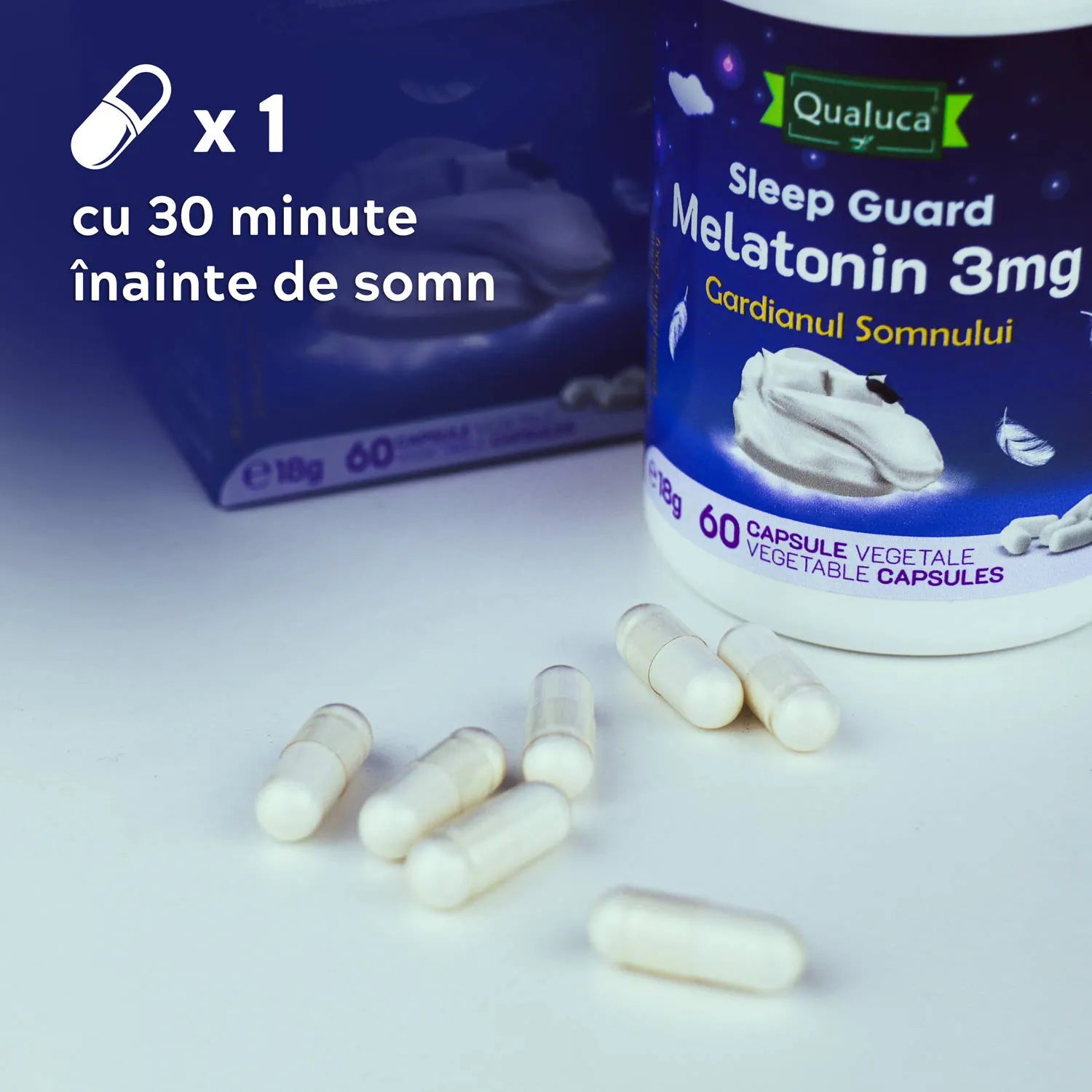 1+1 GRATIS, Qualuca Gardianul Somnului, 60+60 capsule