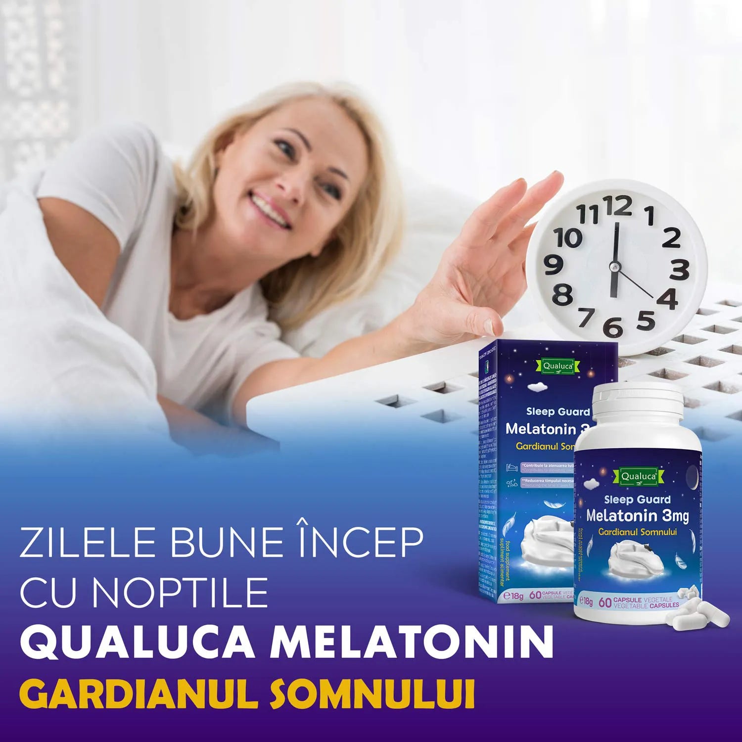 1+1 GRATIS, Qualuca Gardianul Somnului, 60+60 capsule
