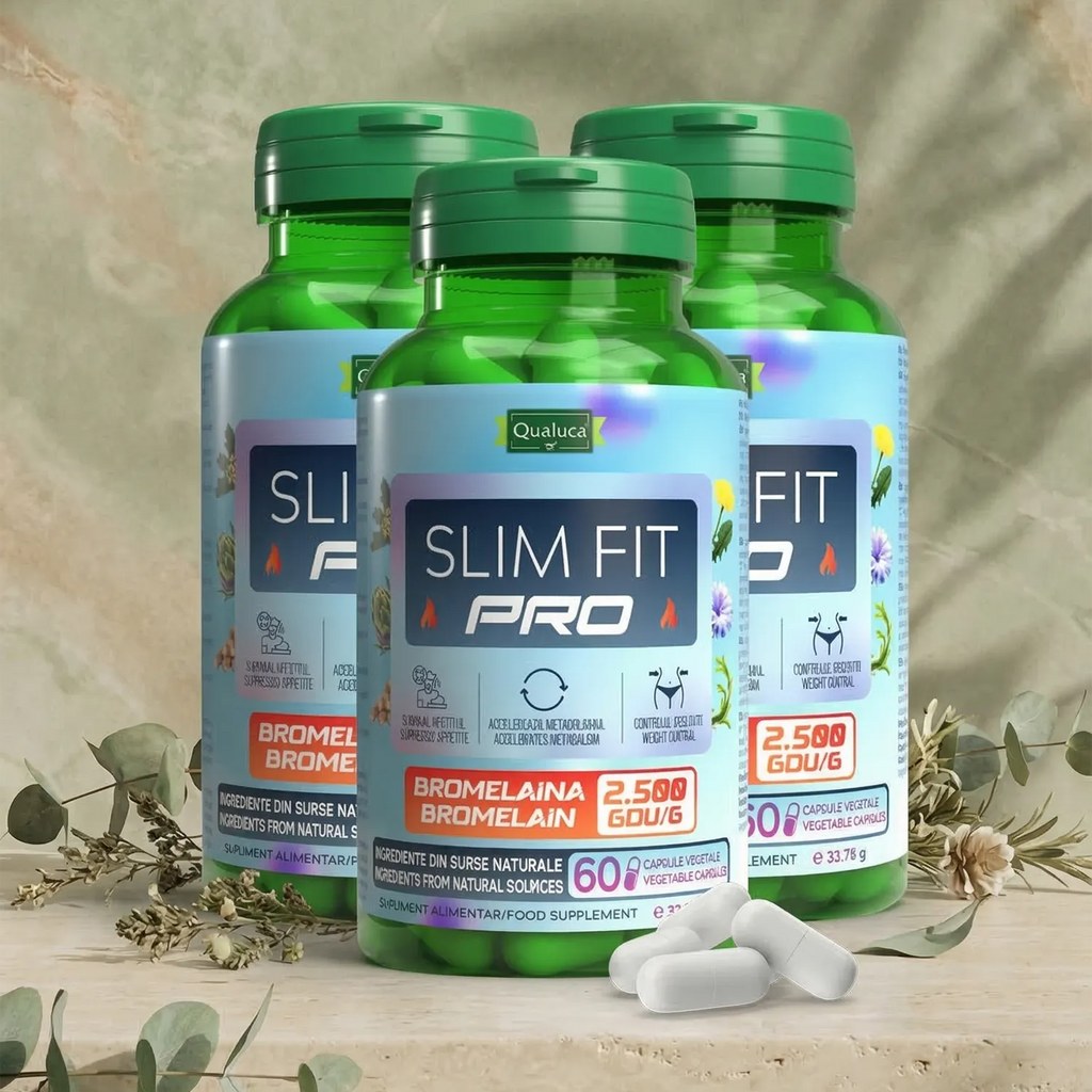 Pastile de slabit Qualuca Slim Fit PRO, 2+1 GRATIS, Complex 60 zile